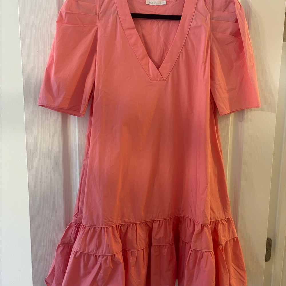 NWT Vibrant Pink V-Neck Dress Boutique